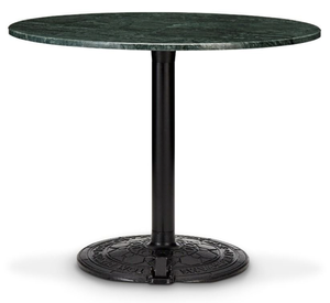 ROLL TABLE GREEN MARBLE TOP 900MM