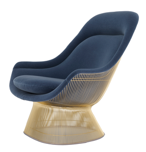 Platner Easy Chair and Ottoman - Gold