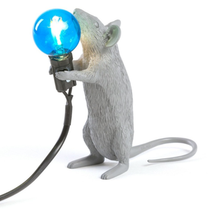 GREY MOUSE LAMP STANDING